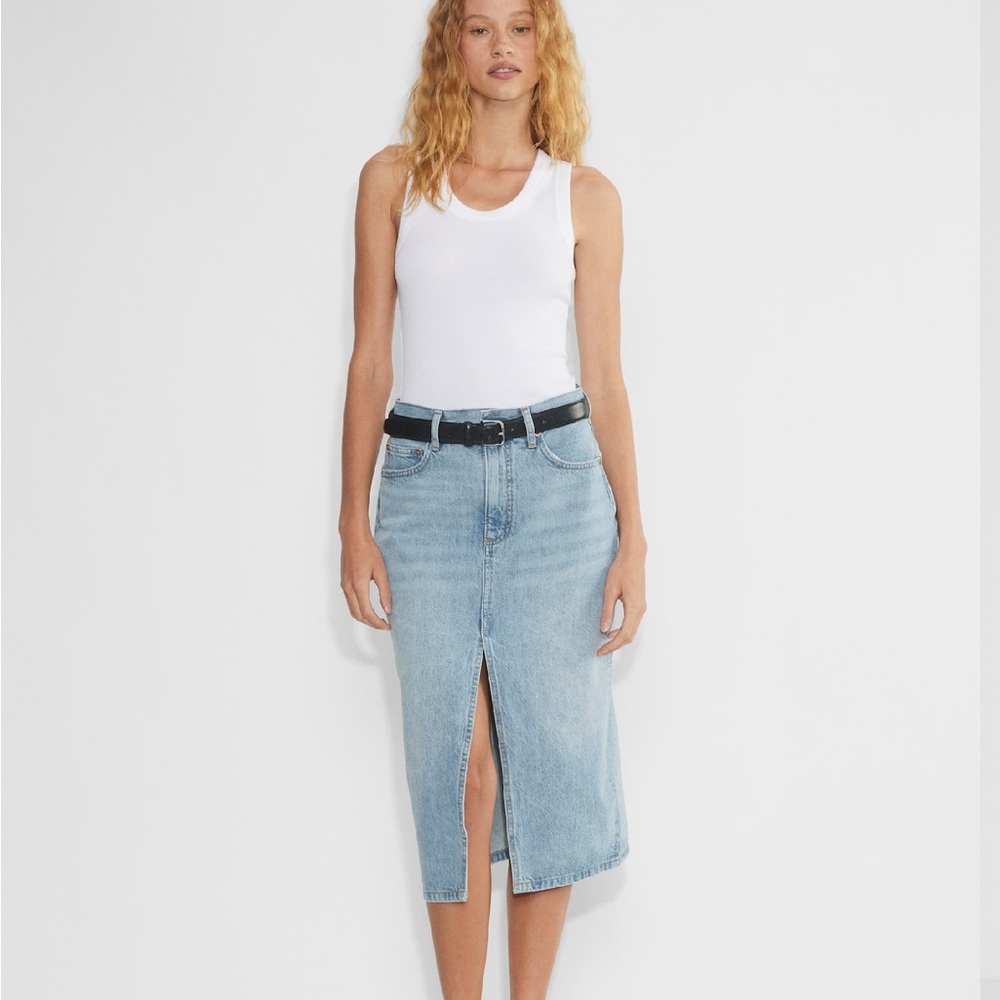 Denim Forum The 90’s Halle Denim Skirt Size 27